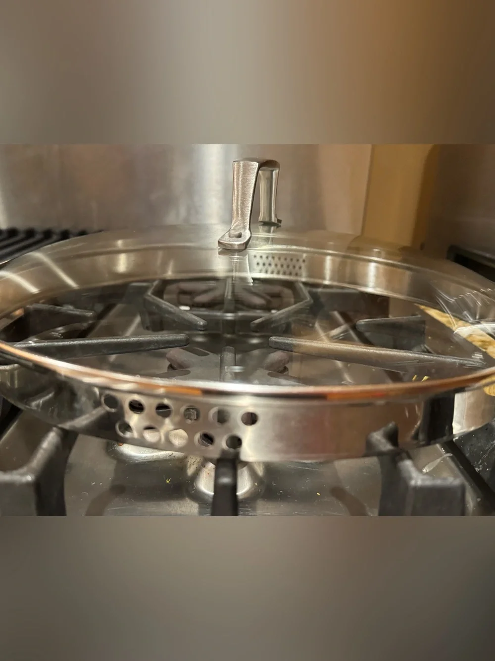 Il Mulino 12” Stainless Steel non stick deep Sauté Pan with glass strainer lid